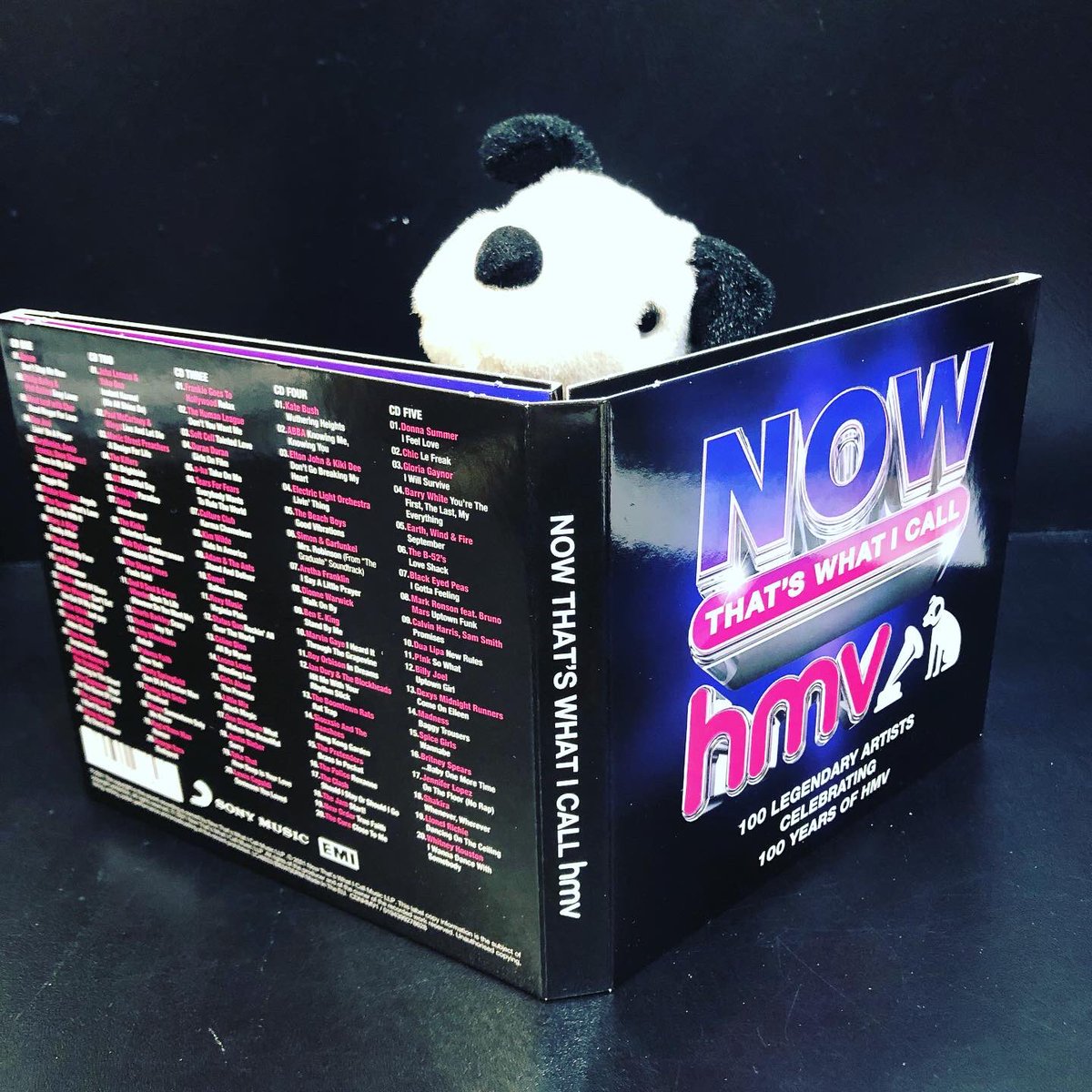 hmvChester's tweet photo. Now that’s what I call hmv! The best 100 artists for 100 years of our shop ❤️ Out now!!! @NOWMusic #NOWHMV100 #happy100hmv #oink https://t.co/3pbIv133kO