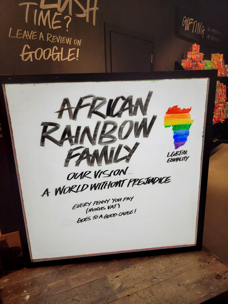 AfricanRainbow1's tweet photo. @AfricanRainbow1 is at @lushbirmingham all #birminghampride weekend starting from today till Sunday! Come say hello if you are about, buy #lushcharitypot products &amp; raise 100% of the profit towards our work in supporting #LGBTI people seeking #asylum #pridemonth #lgbtpride #LGBT https://t.co/MOlSXlFGD0