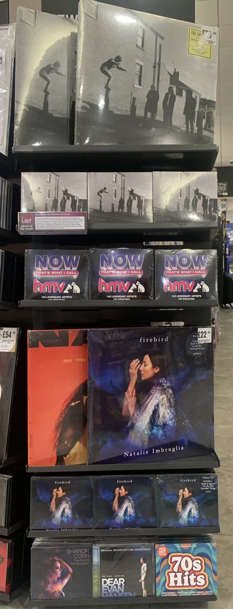 hmvBasildon's tweet photo. OUT NOW!!
Get your hands on our #AlbumOfTheMonth The Lathums “How Beautiful Life Can Be” and whilst you’re in store pick up a copy of Now That’s What I Call HMV!!
#NewMusicFriday #NOWHMV100 #lathums #Natalieimbruglia https://t.co/uRCNfJrlqy