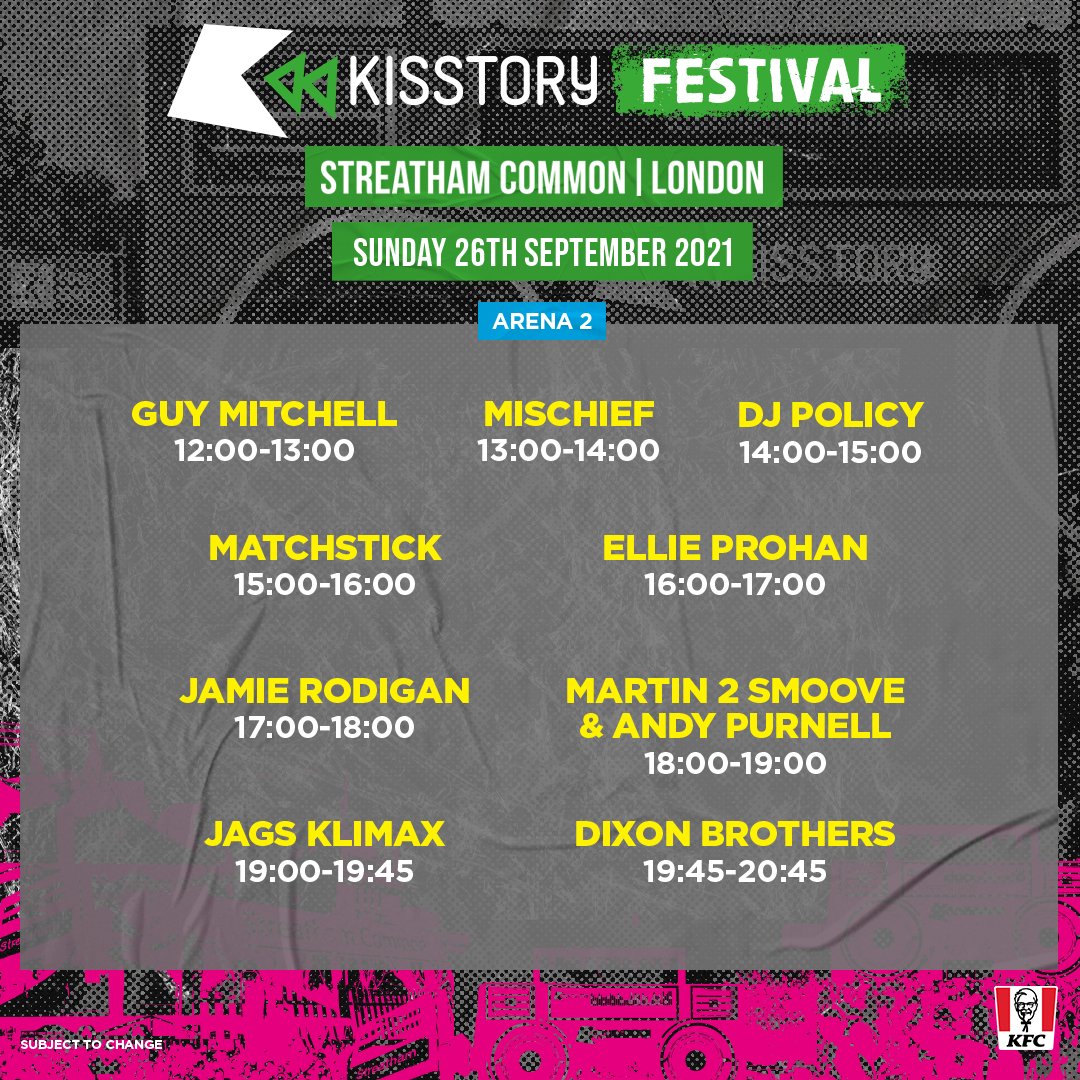 playkissuk's tweet image. SUN - Set times