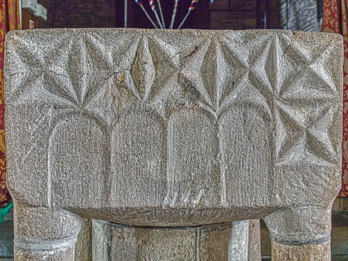 The Norman font from Northlew church for #fontsonfriday