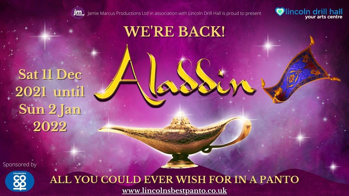 Panto launch day! <a href="/LincolnDrill/">Lincoln Drill</a> #lincolnsbestpanto #countdown #Aladdin #lincoln
