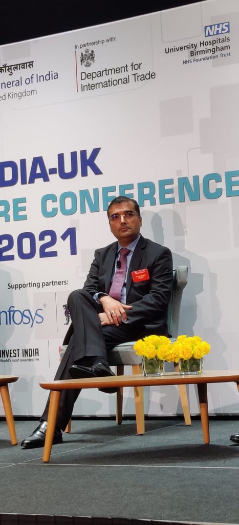 RoshanInfy's tweet photo. Honored to be invited to “India-UK Healthcare Conference 2021” by @CGI_Bghm. Got a chance to be a part of a thrilling discussion with industry leaders on the future of #HealthCare and building a scalable healthcare ecosystem.
#IndiaUKHealth #InvestIndia #HealthConf21 #HealthTech https://t.co/q1TyLJwC0U