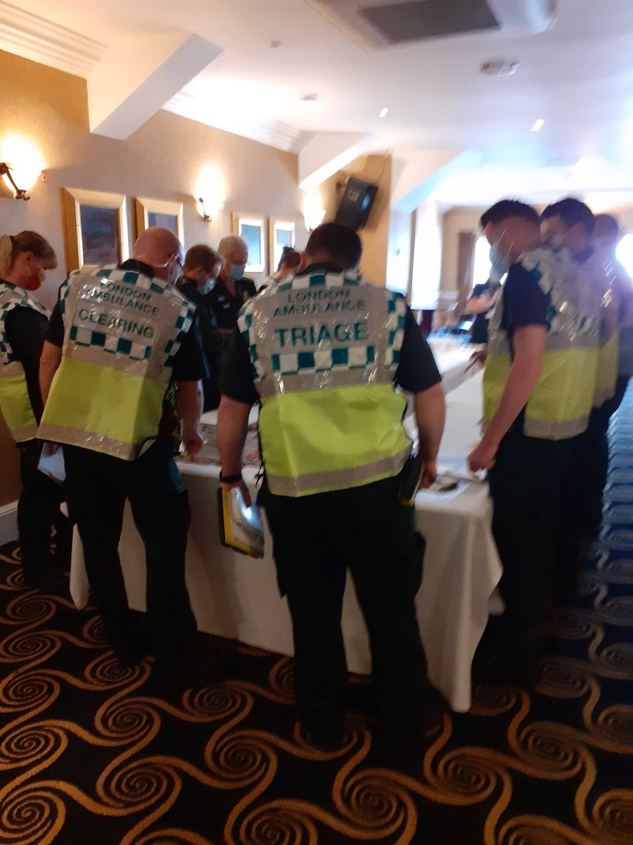 LAS_TacAdvisor's tweet photo. #Tabards out yesterday for the final day of an Operational Commander training course, as Clinical Team Managers took part in a series of interactive exercises to reinforce their #Learning. https://t.co/As7qYqirsU