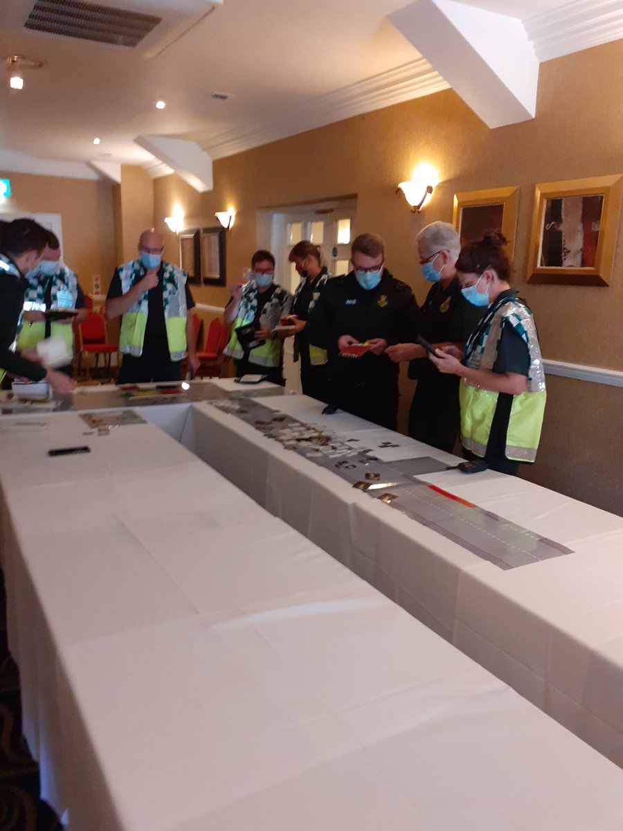 LAS_TacAdvisor's tweet photo. #Tabards out yesterday for the final day of an Operational Commander training course, as Clinical Team Managers took part in a series of interactive exercises to reinforce their #Learning. https://t.co/As7qYqirsU