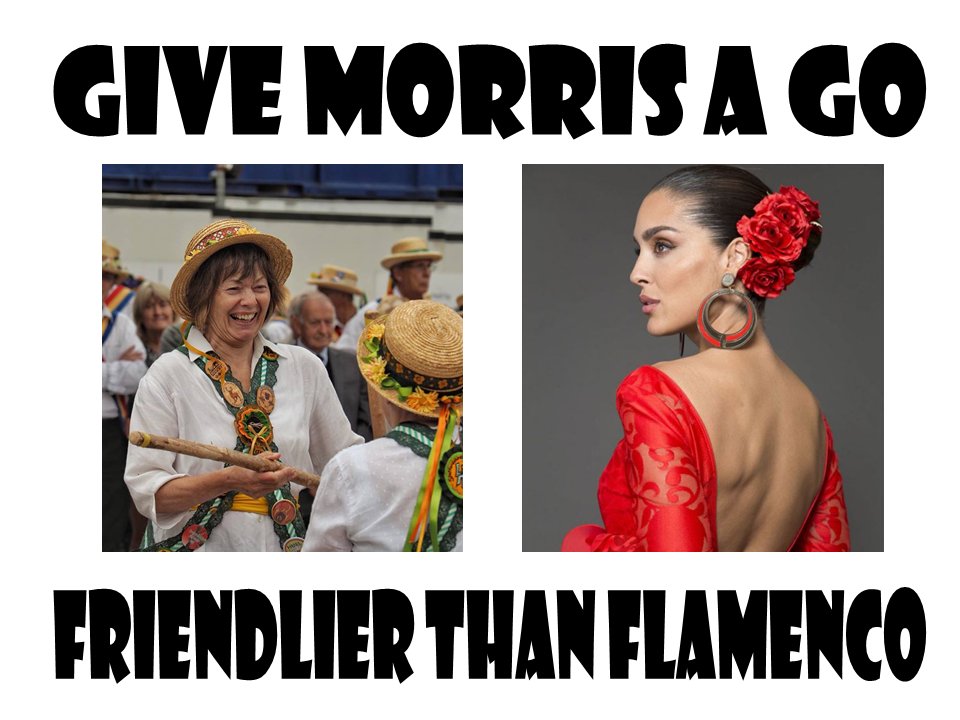 Friendlier than Flamenco - Give Morris a Go in October #Morris chapelmorris.org/give-morris-a-…