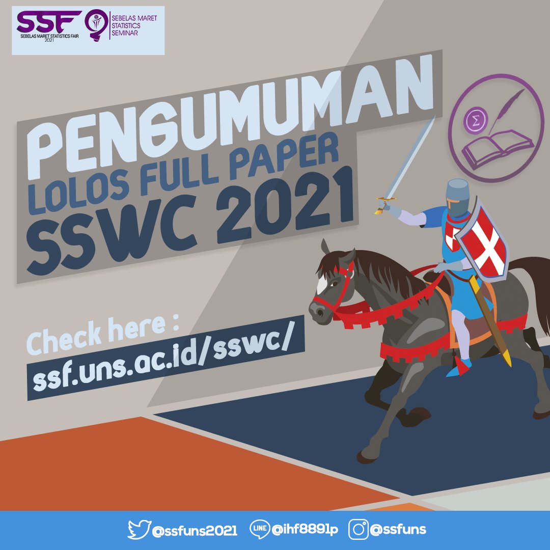 ssfuns2023's tweet photo. Halo Para Pejuang! 🤗🔥
Selamat bagi para pejuang SSWC 2021 yang dinyatakan lolos pada tahap full paper! 🥳

Daftar peserta yang lolos tahap full paper serta buku panduan finalnya dapat diakses melalui link : 
https://t.co/bPdFLZOWNR

🔥Fighting!🔥
➖➖➖➖➖➖➖ https://t.co/tNjuTpfh5W