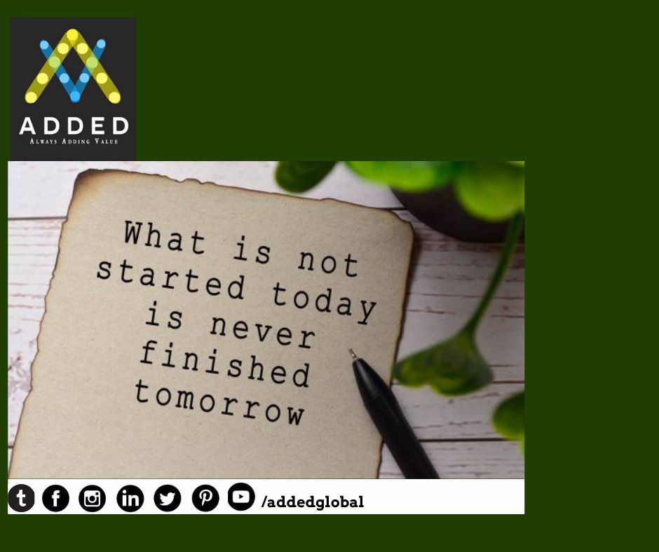 AddedGlobal's tweet photo. Success is where preparation and opportunity meet.
Visit Us https://t.co/2370aJj4zP
#addedtech #instagram #marketingdigital #successgoals #entrepreneur #FridayMotivation #FridayThoughts #FridayFeeling #FridayVibes #progress #success https://t.co/WVUO7pjSRc