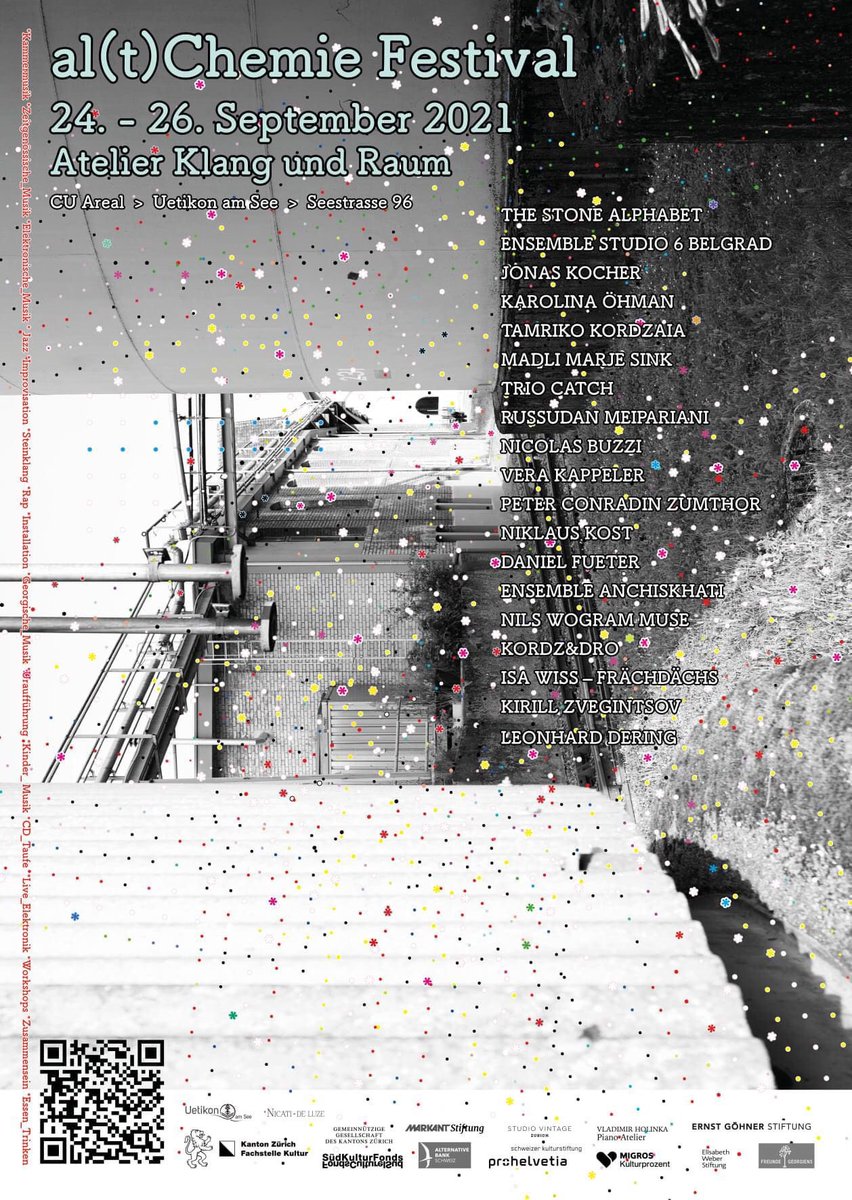 Marcel_Klang's tweet photo. Altchemiefestival 2021 starting today at 5pm #atelierklangundraum in Zurich Music, food and drinks for eclectic enthusiasts https://t.co/QFCe9a8qXM