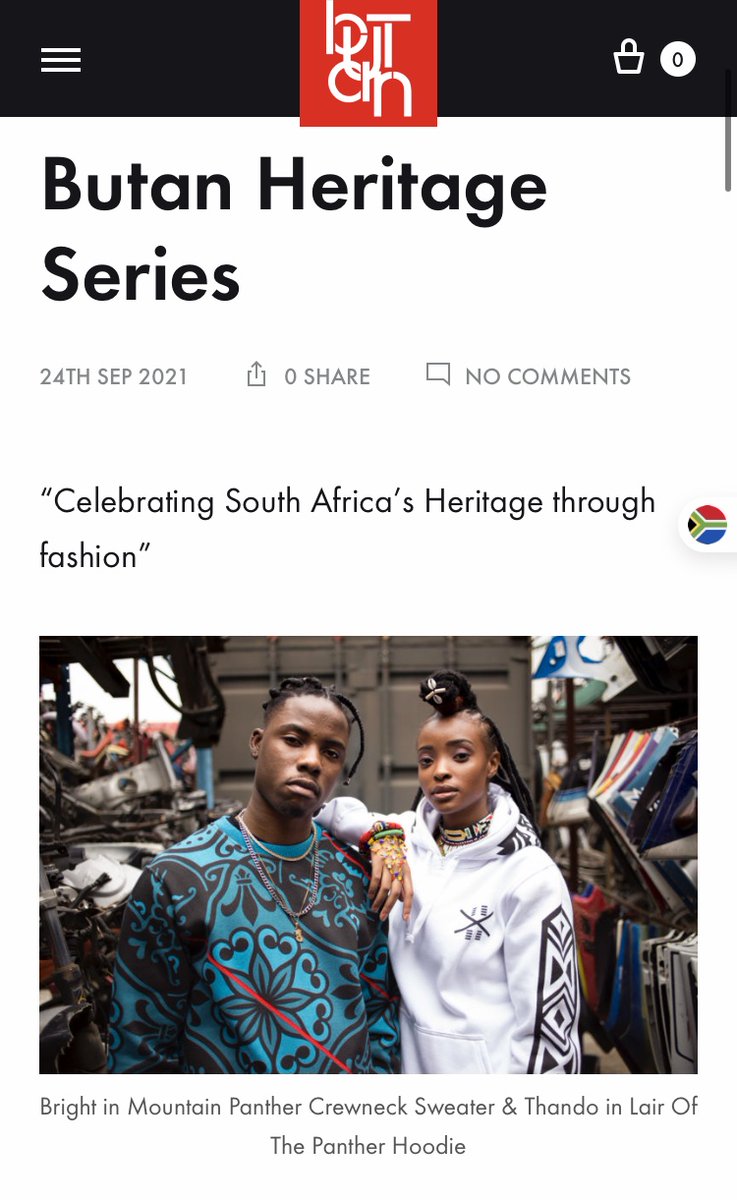 Butan_Official's tweet photo. Happy Heritage Day #ButanFam
Today we celebrate the people of South Africa with their rich, diverse cultures and traditions.
Check out our blog to learn what inspires our #ButanHeritageSeries - https://t.co/43hR90jLrH
#ItsNotAgarmentItsApieceOfArt https://t.co/6kdMyqpFLE