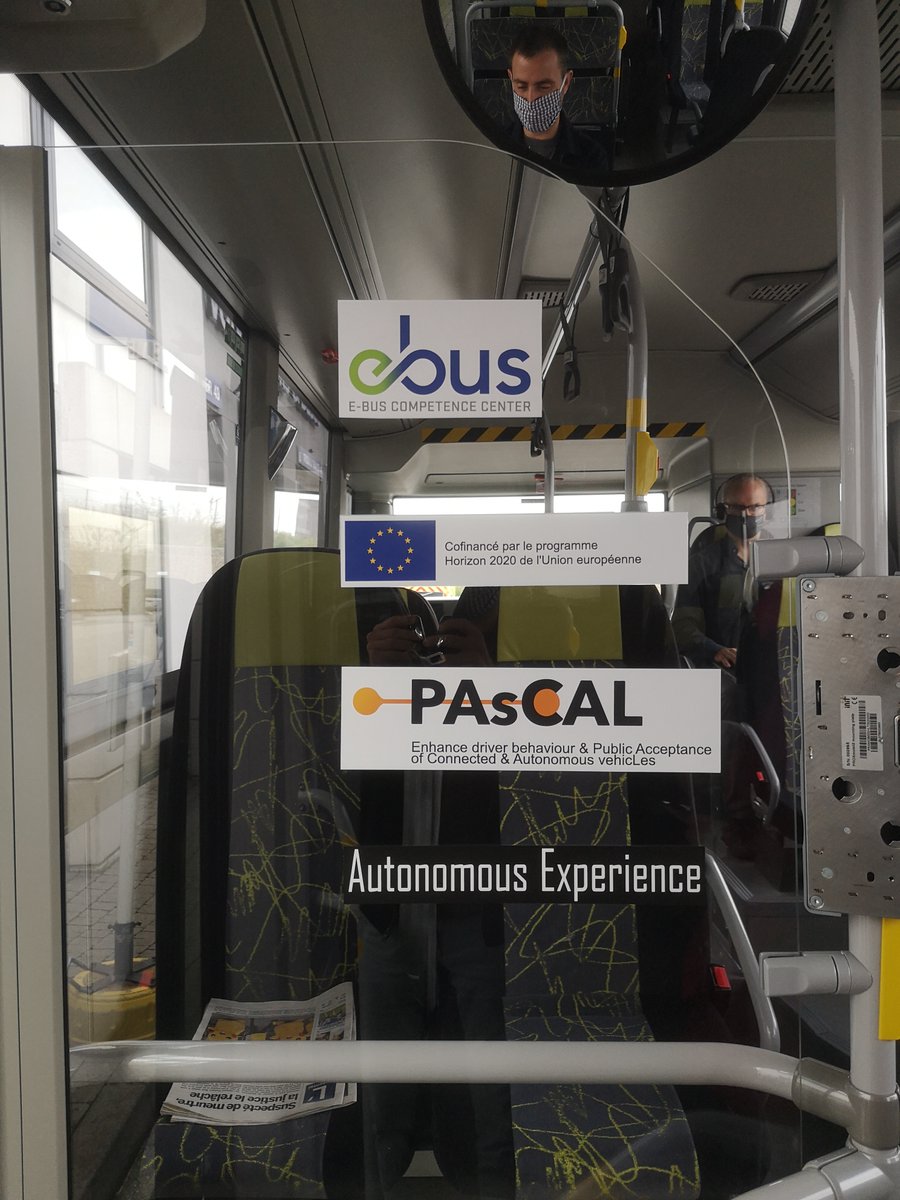 euroblind's tweet image. This week, together with our member @DBSV_Germany  as part of our #pascalproject, we tested in Luxembourg how #blind and partially sighted passengers accept autonomous buses.

#cavs
