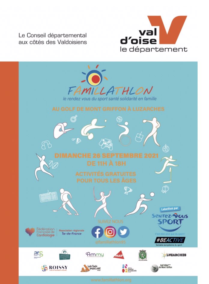 Dimanche 26 septembre c’est <a href="/Famillathlon95/">Famillathlon-95</a> !de 11h à 18h venez nombreux en familles entre amis et en baskets !