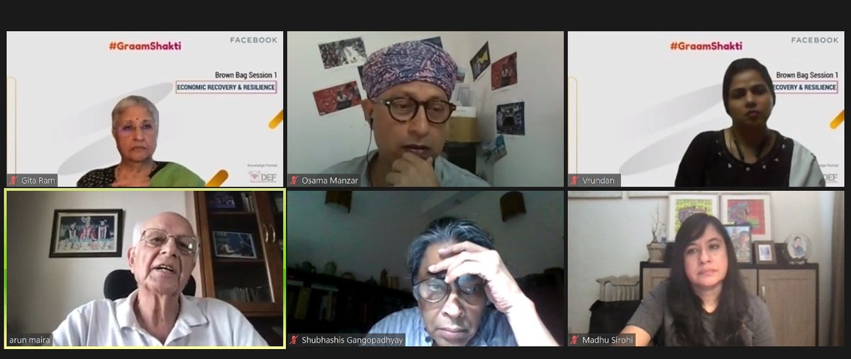 DEFindia's tweet photo. ''Gandhiji was very concerned with the mechanisation in the #handloom industry, our people are losing their income & agency over their work.''@ArunMaira ,former member, planning commission of India. #digitalconsumers
#GraamShakti
#consumerism
#SheMeansBusiness
#economicinclusion https://t.co/8aWLhcYP2t