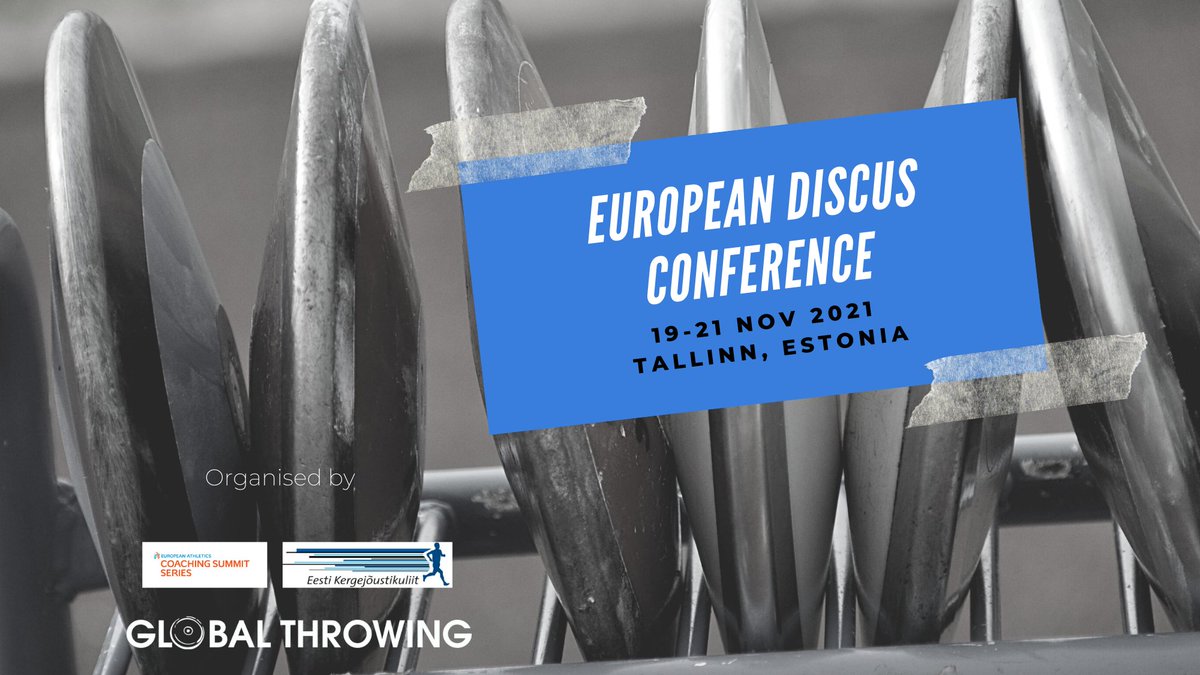 European Discus Conference takes place 19-21 Nov 2021 in Tallinn Estonia. Fantastic line up of performers is highlighted by our keynote speakers Olympic Champion Valarie Allman and her coach Zebulon Sion. Registration throwsworld.com