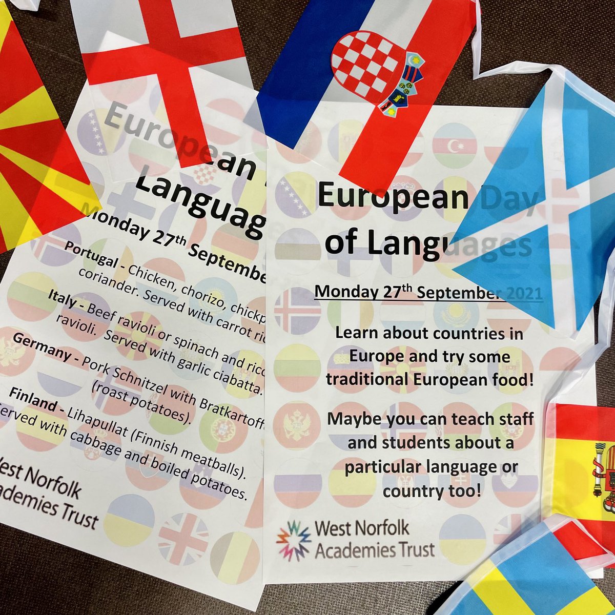 Looking forward to celebrating European Day of Languages. Lots planned for our students and staff 🌍 #ourworld #europeancuisine #culturaldiversity #languages #multilingualism #StCPRIDE
