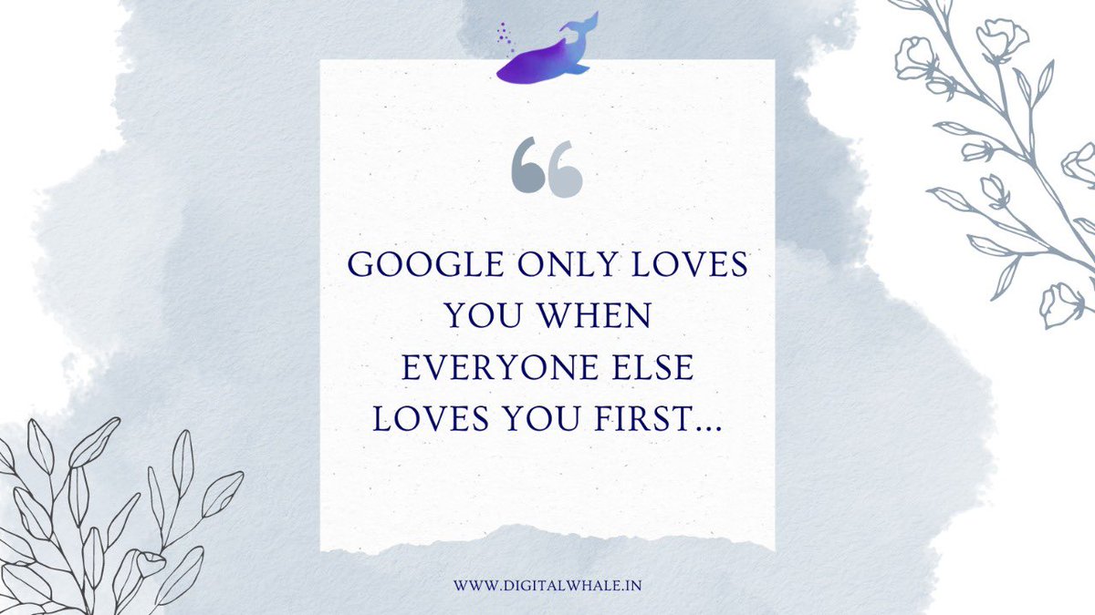 digital_whale's tweet photo. Google, the father of all✌🏻

#Google #marketing #smallbusiness #businesstips #mumbai https://t.co/eCcyK6kSSx