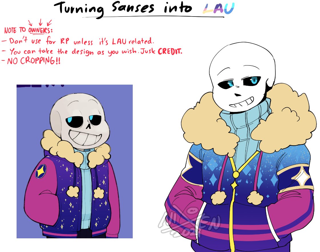 ✧✧✧Nixen✧✧✧ COMMS AND INTERN WORK on X: Epic!Sans's LAU design concept! I  asked Yugo himself already about which ever ones of the design i did was  better and he choose something simple.