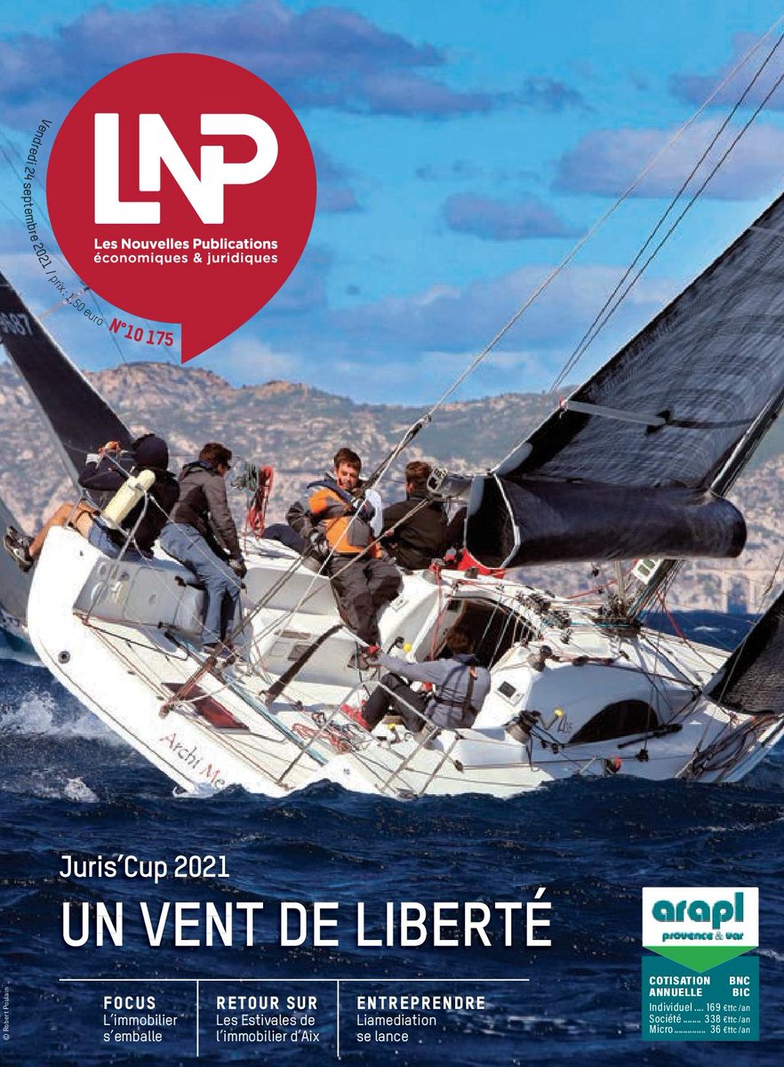 A la Une des NP cette semaine : 
⛵️ Juris'Cup 2021, un vent de liberté