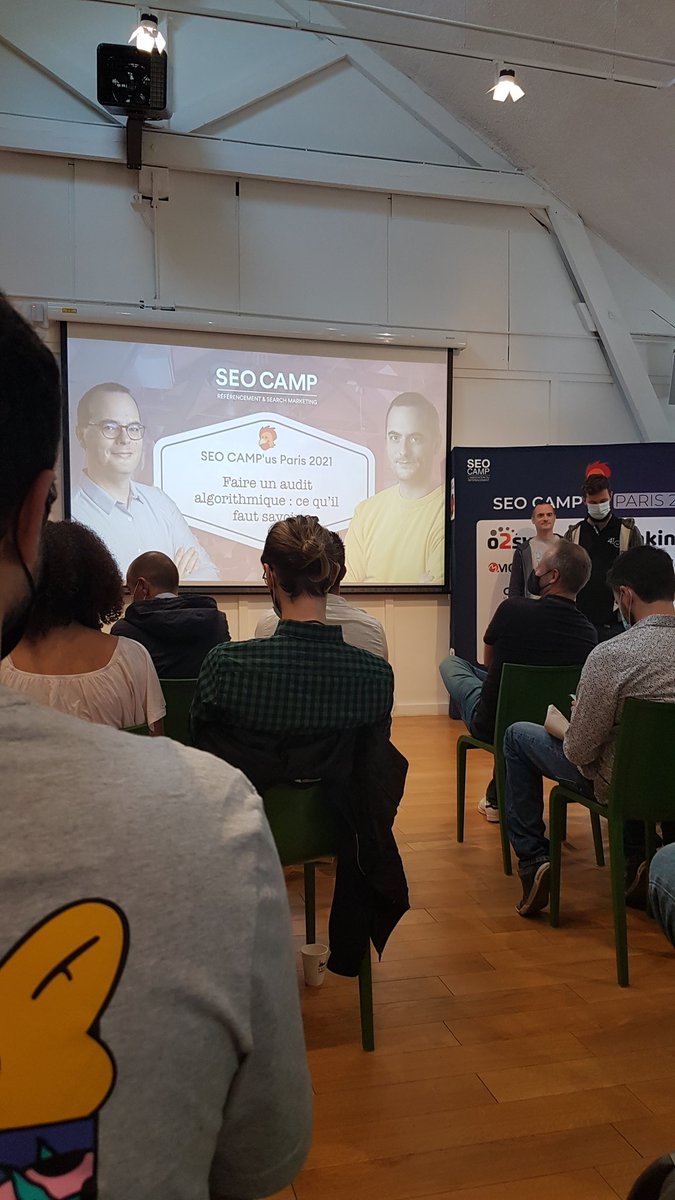 On commence cette 2eme journee du #seocamp avec la conference "faire un audit algorithmique : ce qu'il faut savoir !" 😎 <a href="/speyronnet/">Sylvain Peyronnet</a> <a href="/GPeyronnet/">Guillaume Peyronnet</a>