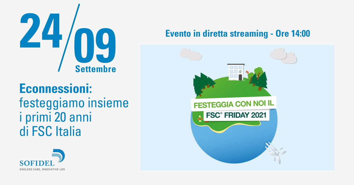 Sofidelsharing's tweet photo. Durante #FSCFriday2021 partecipiamo a ECOnnessioni, un evento di @FSCItalia per festeggiare i 20 anni dalla sua fondazione e raccontare numeri, traguardi ed esperienze della gestione forestale responsabile nel nostro paese. https://t.co/QEWAJ9Tuey
@FSC_IC #ForestsForAllTogether https://t.co/ooZyCMsjYI