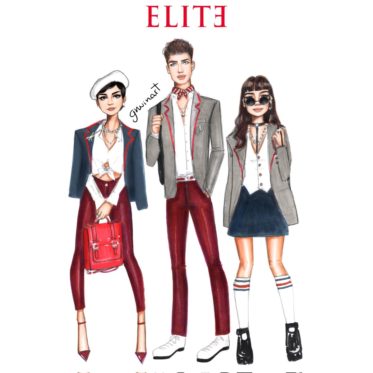 gusprzl's tweet photo. Me encantó la llegada de #LosBenjamines a #LasEncinas 👧🏻👦🏻👧🏻
¿Eres más #Ari, #Patrick o #Mencía? Yo creo que tengo un poco de los 3 😏... ¿Has visto #Elite4 ? ¿Ganas de #Elite5 ? ♥️🤍💙✨
#art #artwork #Netflix #Elite #EliteNetflix #CarlaDiaz #ManuRios #MartinaCariddi #gnuinart https://t.co/watKTdhgaO