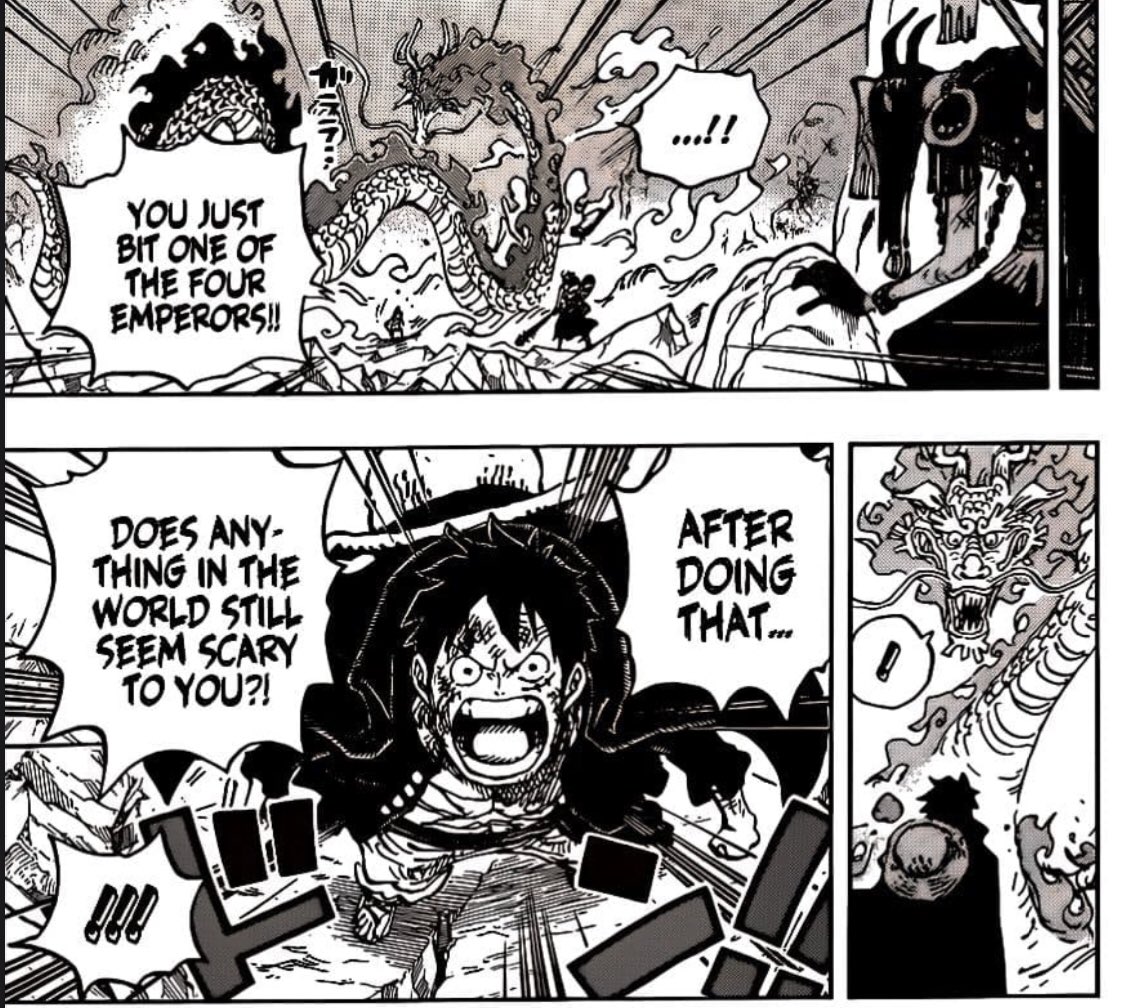 LuffyHourly's tweet photo. #ONEPIECE1026 #ONEPIECEspoilers 
•
•
•
• 
Somehow cant get over this?? The way he encourages momo….bruh i admire this man sm https://t.co/Lu1xDMV20X