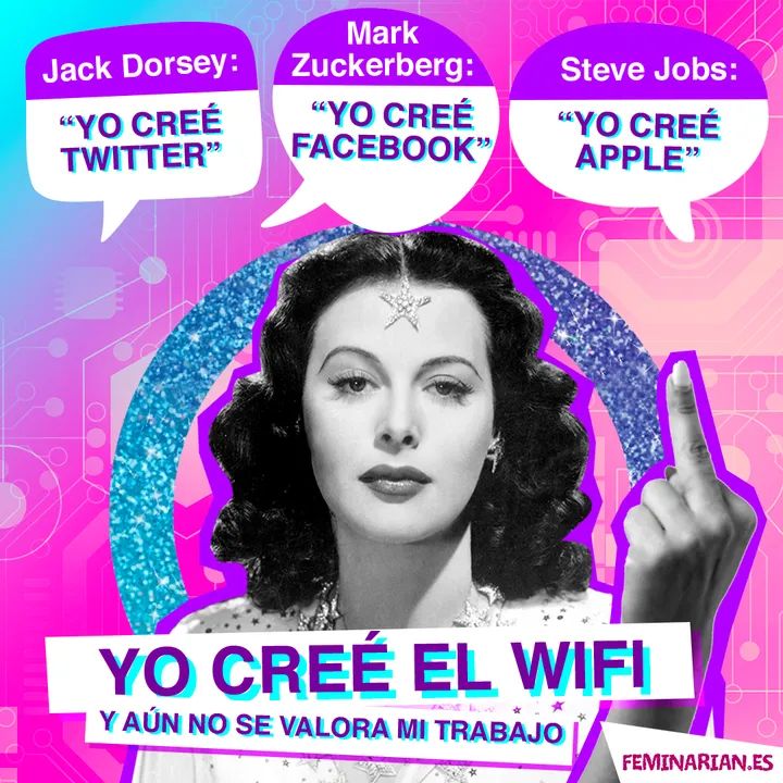 helenaddrn's tweet photo. Recorda que li deus el wifi a Hedy Lamarr https://t.co/nMCVoNu6yk