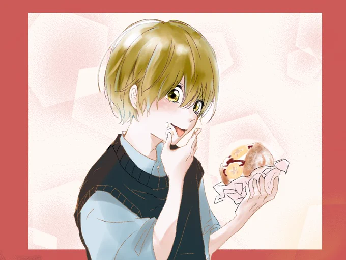 #すとぷりギャラリー
#るぅとくん 

絶対クリームついちゃう 
