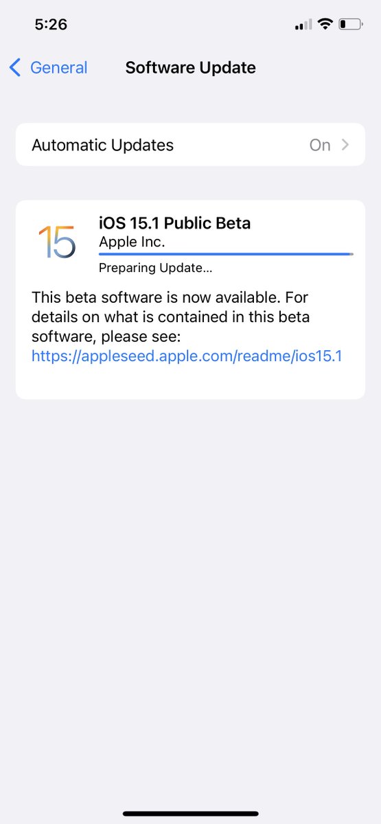 jonah_manzano's tweet image. Update in progress #ios15update