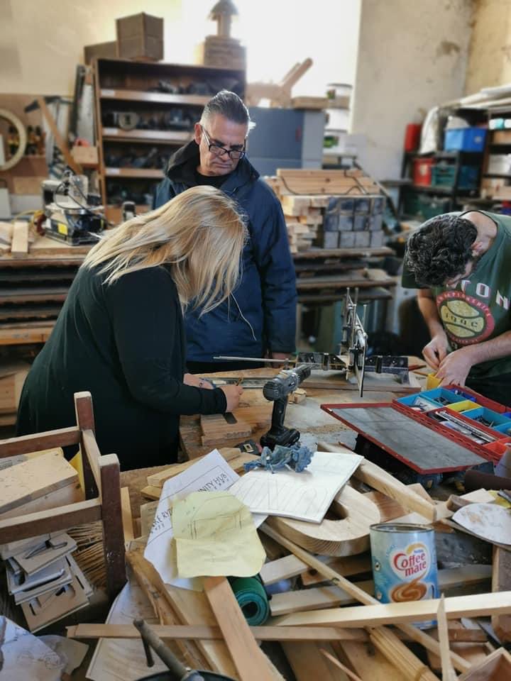 Some action from Men In Sheds
