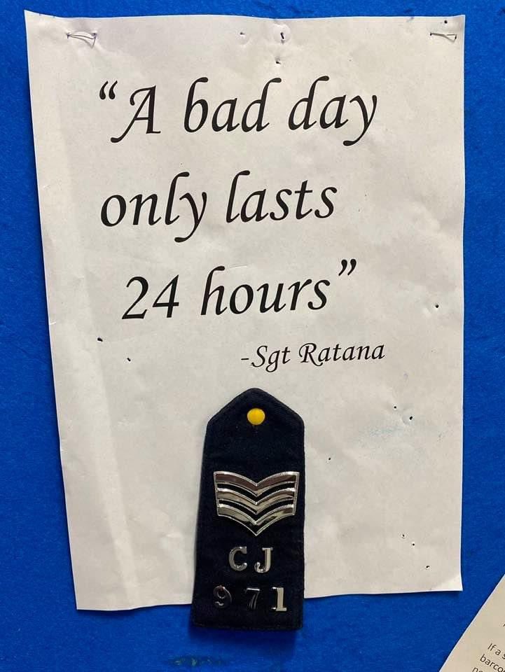Taking time to remember Sgt Ratana. Hard to believe it was one year ago. #NeverForgotten