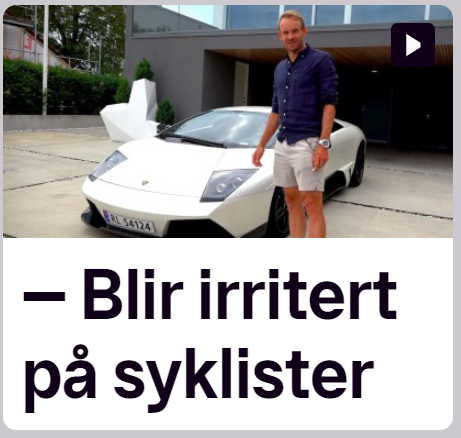 Redaksjonen i <a href="/broomtv2/">Broom</a> hadde overskriften klar før intervjuet, men "glemte" å endre den basert på Kristoff sine svar. Skulle nesten tro de hadde en agenda..

tv2.no/v/1685272/