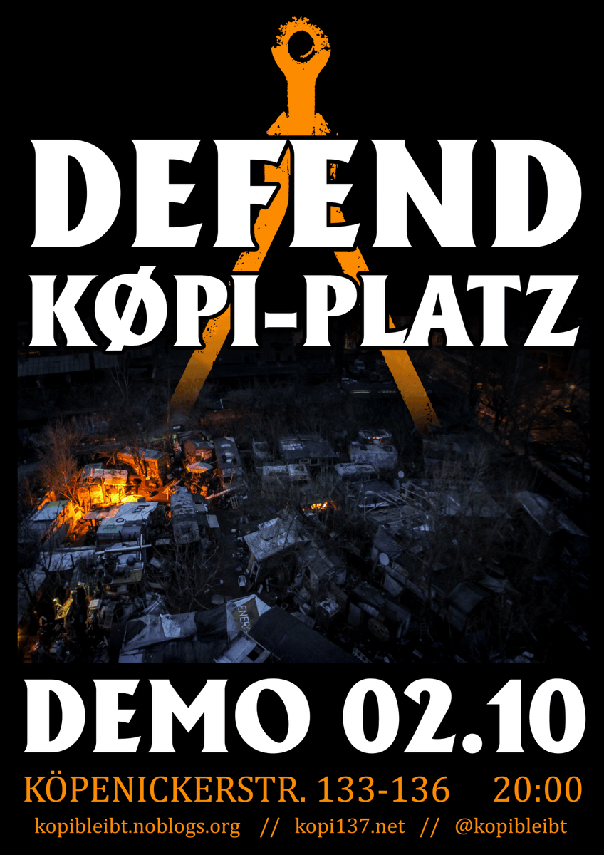 KopiBleibt's tweet photo. Køpiplatz bleibt, damn it! 
#b0210 #b0910 #b1510
#köpibleibt
read our full statement : 
https://t.co/oDPYIcFwyO https://t.co/QwE2Q3y4dm