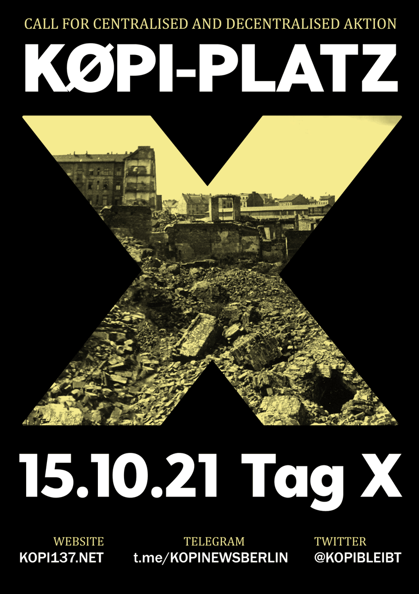 KopiBleibt's tweet photo. Køpiplatz bleibt, damn it! 
#b0210 #b0910 #b1510
#köpibleibt
read our full statement : 
https://t.co/oDPYIcFwyO https://t.co/QwE2Q3y4dm