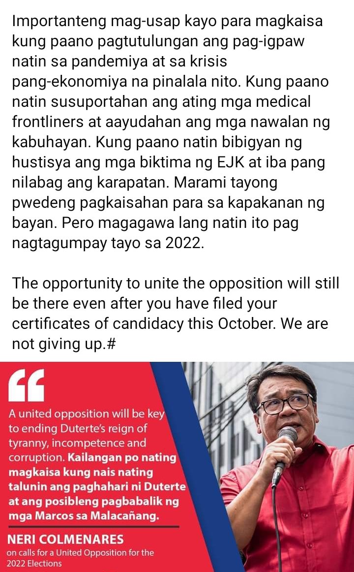 NERI SAID IT ALL! NERI JUST SAID WHAT WE ALL WANNA SAY ABOUT UNITED OPPOSITION!