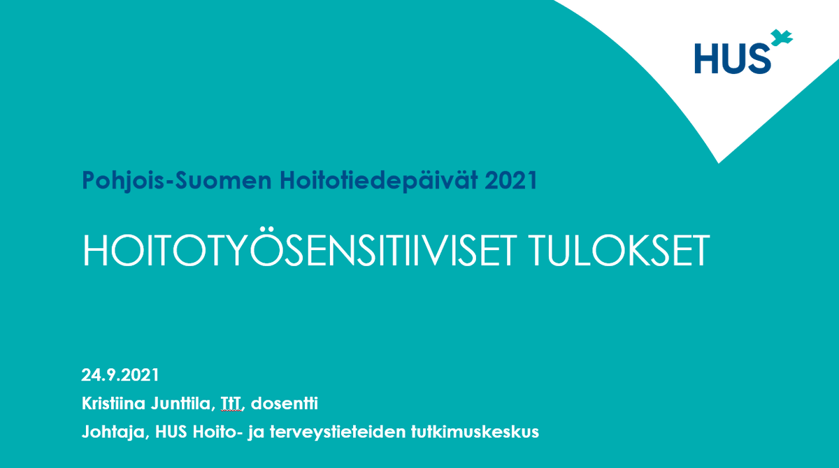 HST_OY's tweet photo. Hoitotyösensitiiviset tulokset -aiheesta kertomassa juuri nyt Pohjois-Suomen hoitotiedepäivillä HUS:n Hoitotieteen tutkimuskeskuksen (NRC) johtaja Kristiina Junttila. #PSHTP #PSHTP21 #PSHTP2021 #Hoitotiedepäivät https://t.co/vaCS5dATVy
