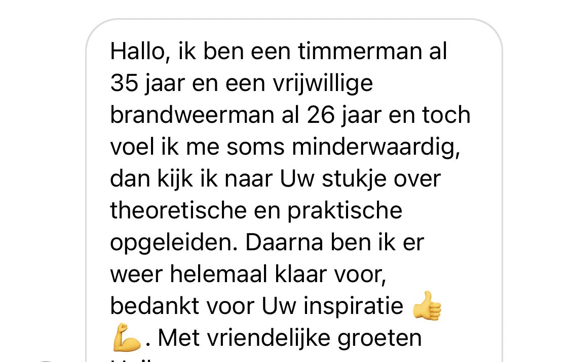 Elke dag, nog altijd letterlijk elke dag, krijg ik dit soort berichten. Daarom is de motie van <a href="/lientje1967/">Caroline van der Plas</a> bij de #apb21 om mensen niet meer hoog of laag te noemen belangrijk =>