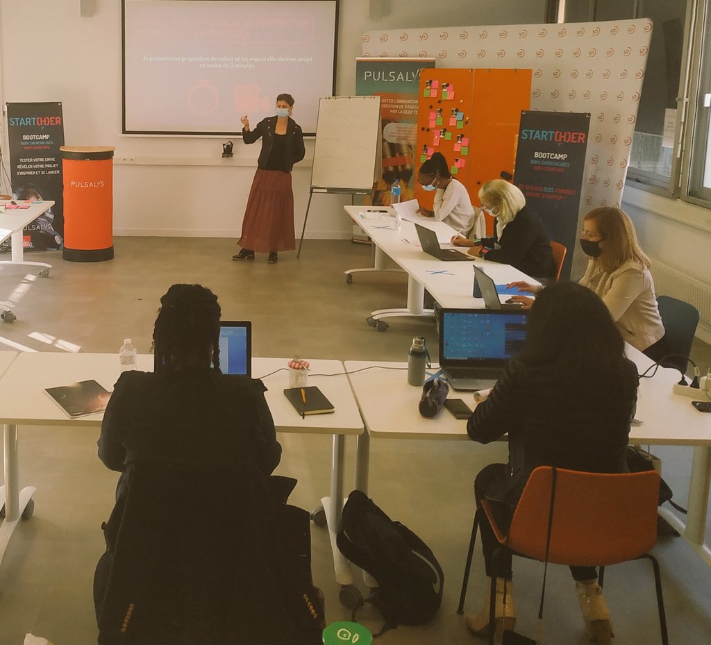 benoitGMartin's tweet photo. 🚀C'est reparti pour le 3eme et dernier jour du Bootcamp #startHer @LesPremieresAra
@Pulsalys pour les chercheuses de @UniversiteLyon souhaitant initier un projet entrepreneurial ! https://t.co/ZAcn8H9aRv