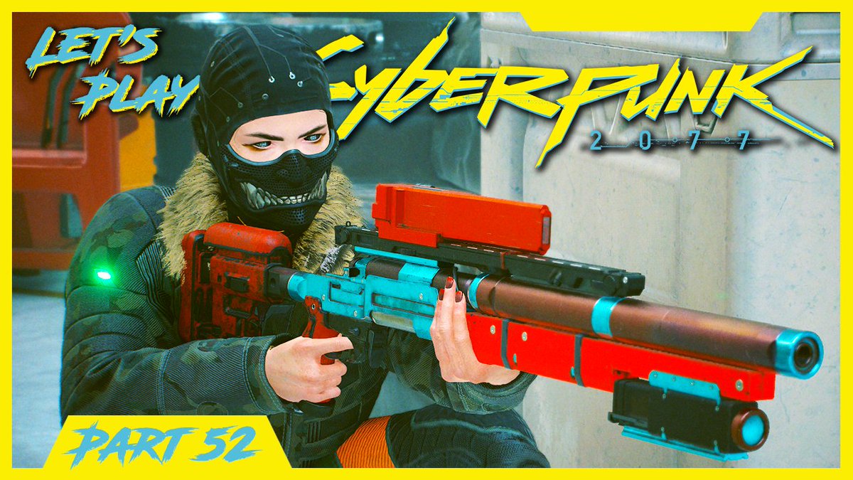 TealAutomaton's tweet photo. V's got a shiny new toy 😃 pew pew pew. Come check out the #Cyberpunk2077 let's play here: https://t.co/cHTnUz765I https://t.co/wv2hKkAbiA