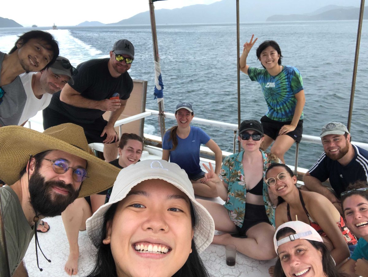 stable_isodope's tweet photo. OG #BakerLab member @IngaContiJerpe left us *for good* (🥲) this week to head back to the States (& an unreal @NSF postdoc @UCBerkeley). We couldn't think of a better send off than one last lab junk - we are all super proud & will miss you Inga!! #labbonding #coralsurvey🥂 https://t.co/wijD0dZsp5