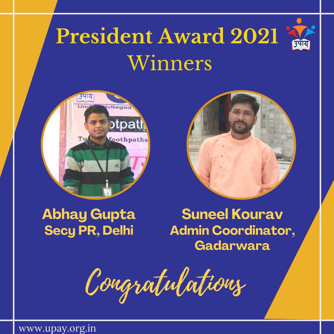 upayorg's tweet photo. An award may not change the quality of your work but it does show a certain amount of appreciation for the work you have put in.
This is why UPAY is proud to present to you the winners of the President's award. 

Heartly Congratulations and we wish you the best!
#12yearsofUPAY https://t.co/bB8oipyEta