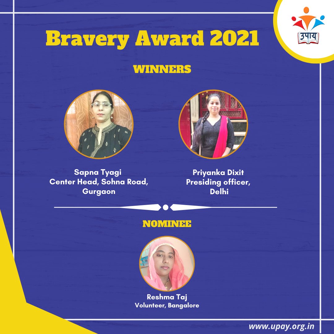 upayorg's tweet photo. Bravery is not the absence of fear but rather the action in the face of fear. 
UPAY is proud to present our bravery award to who we feel is the most deserving person. 

Congratulations on receiving this reward you truly deserve it!

#braveryaward2021 #12yearsofUPAY https://t.co/jTGVRkfHiF