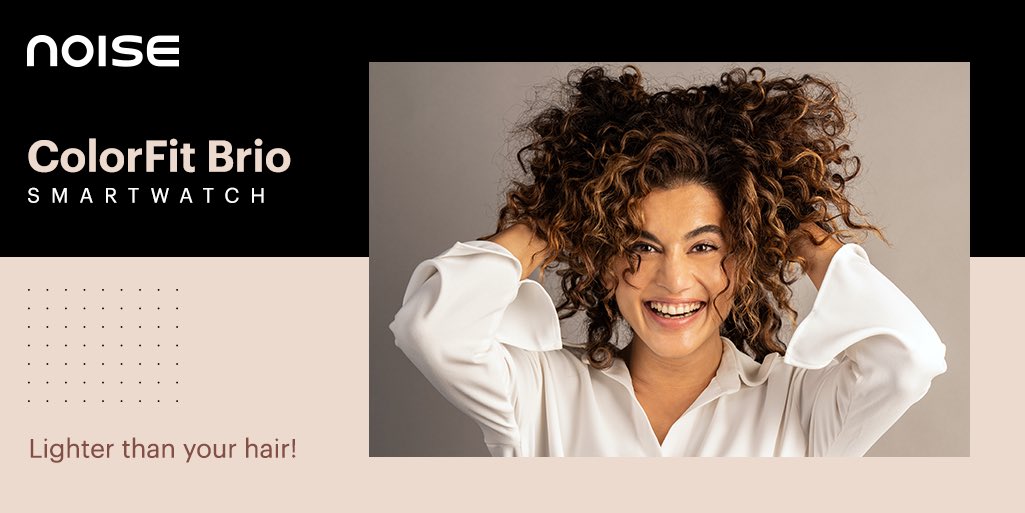 gonoise's tweet photo. Watch so light, makes your hair look heavier! Checkout our new ColorFit Brio- light in weight, heavy in performance! Launching soon.#NoiseSmartwatch #ColorFitBrio #NoiseNewLaunch https://t.co/420JzPJ4vL