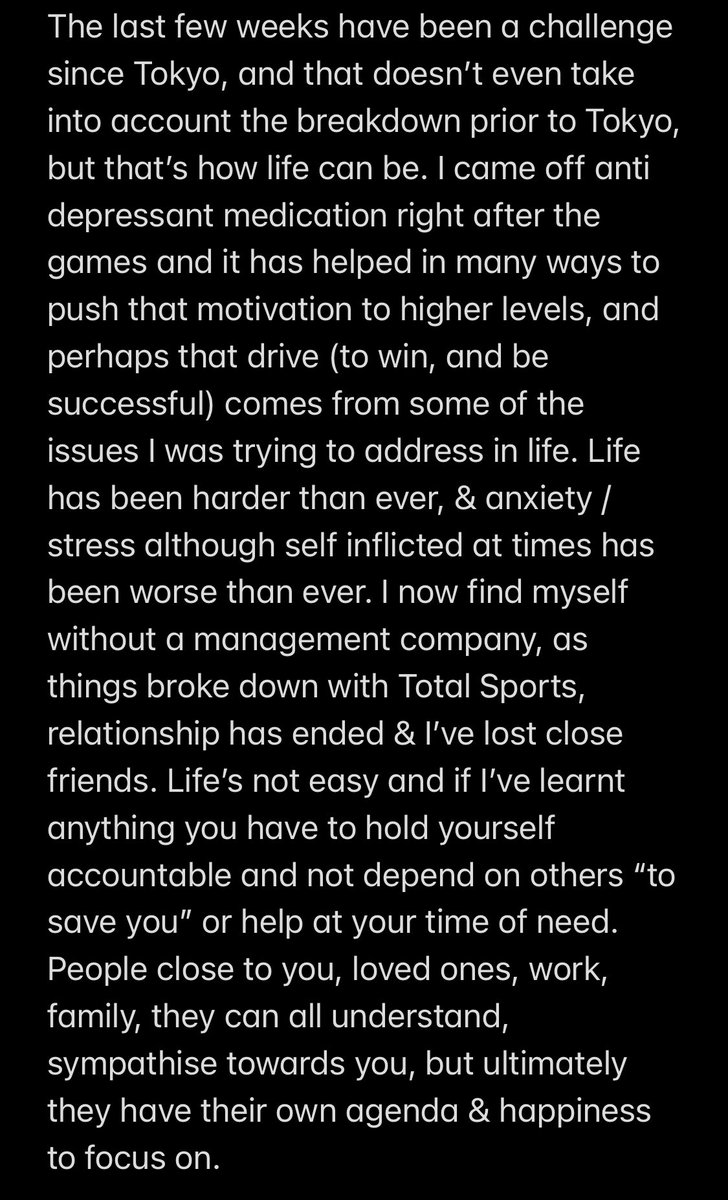 scullion262's tweet photo. It’s been a bumpy ride, but I will rebuild and learn from my experiences, but if like me you struggle, learn to help yourself and educate yourself on helping others. I’m hoping to clear my head and focus on Boston, but it’s not been an easy build up psychologically. https://t.co/Yzbx6d36Ce