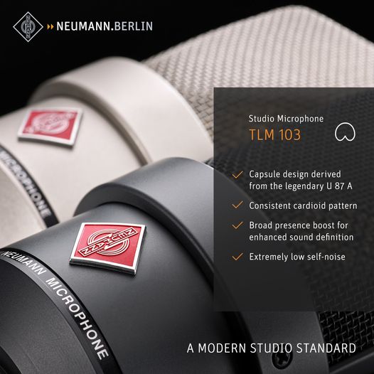 Neumann_Japan's tweet photo. 現代のスタジオスタンダード TLM 103は、その優れた性能により、スピーチ、ボーカル、ドラム、ギターアンプ、ピアノなど、U 87に代わる より現代的なサウンドとして、有名スタジオで採用されています。
https://t.co/M6rZDUwSjL
#NeumannTLM103 https://t.co/bR2uQibewA
