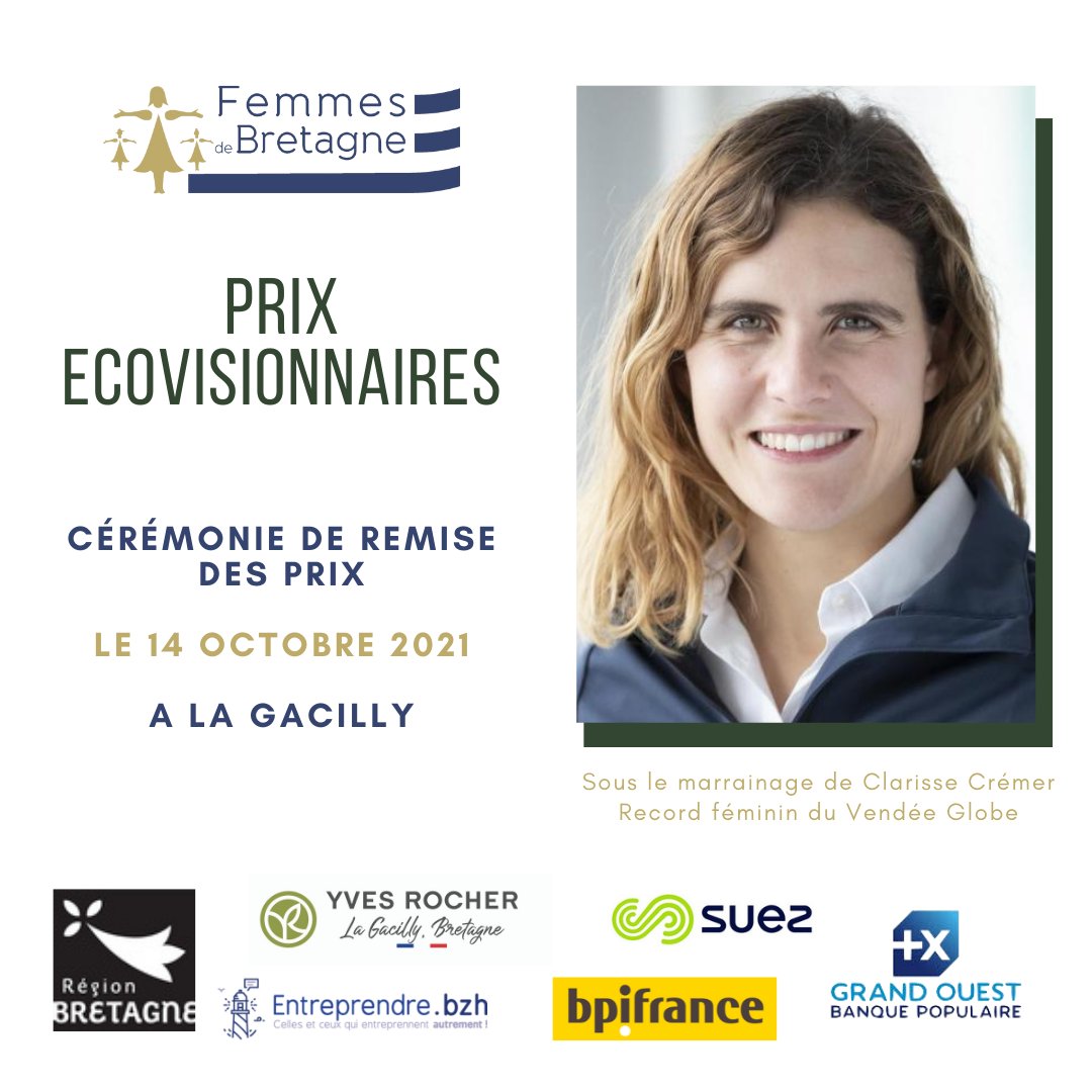 FemmesBretagne's tweet photo. 📣 La cérémonie du #PrixEcovisionnaires approche ! 🏆✨ 4 prix attendent d'être distribués aux lauréates de cette deuxième édition 🙌
👉 Entrepreneure
👉 Porteuse de Projet
👉 Association
👉 Coup de coeur du jury
✅ Entrée libre
🔗 https://t.co/sHOyZv1viU https://t.co/m9eoZ0B32w