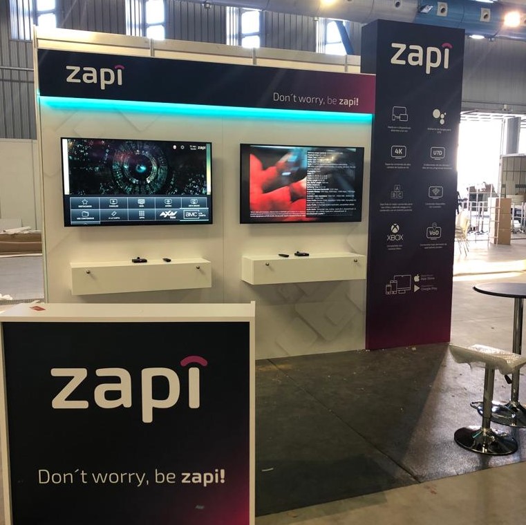 zapi_TV's tweet photo. ▶️ Zapi en la XIV Feria Tecnológica #AOTEC21 

Nuestro stand preparado por 2º día consecutivo para enseñaros nuestro servicio y todas nuestras novedades.

📍 Estamos en el @FYCMA - Palacio de Ferias y Congresos de Málaga en la feria organizada por @aotec_es 📺

#felizviernes https://t.co/uYluSR9gQ4