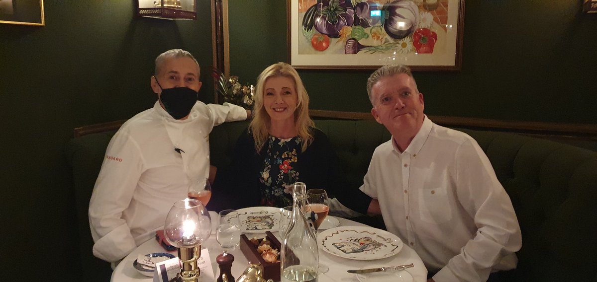 Amazing to eat a La Gavroche and meet <a href="/michelrouxjr/">Michel Roux Jr</a> , such a lovely man , food was just incredible COYQs. (What a birthday)