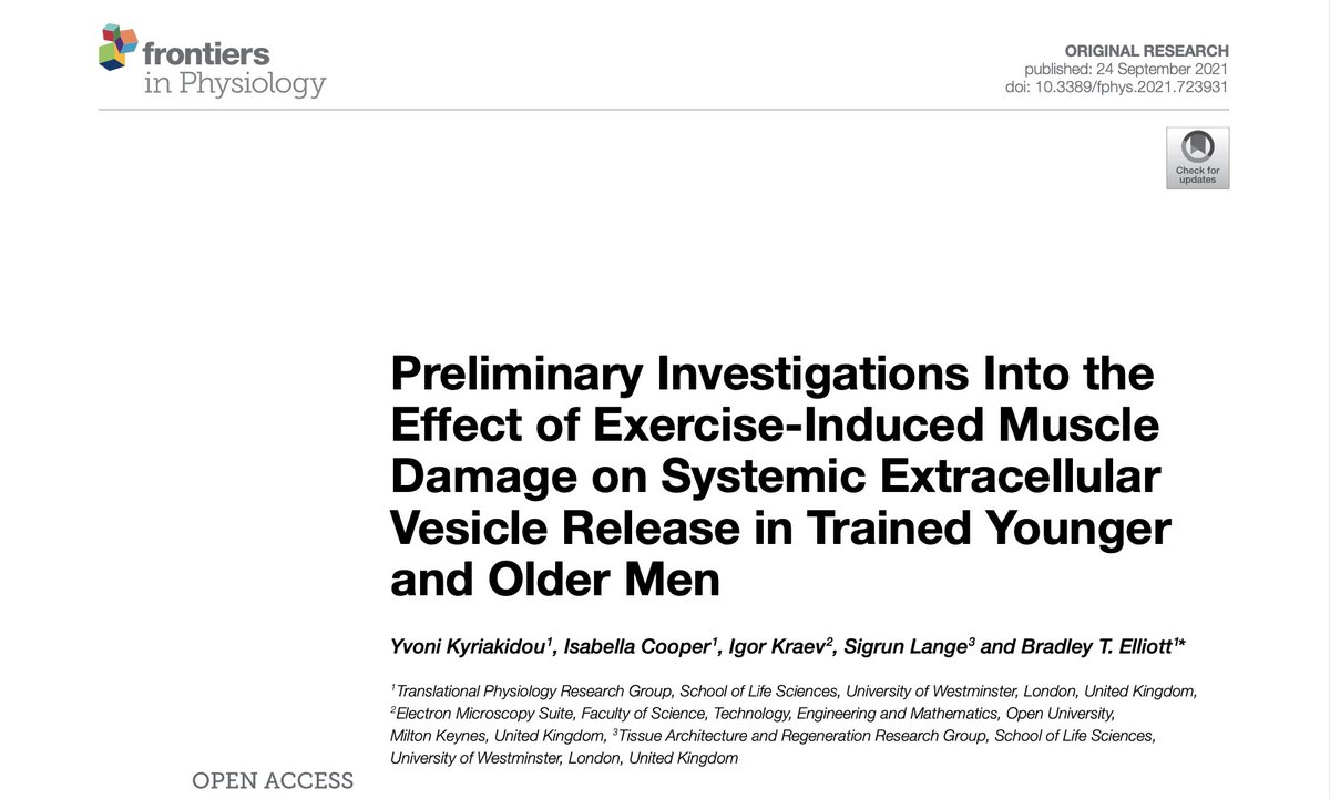 Yvoni_Kyr's tweet photo. 🚨Our paper published @FrontPhysiol🚨
https://t.co/kmNe1WZ8bH

🧬#extracellularvesicles
🏋️#eccentric #exercise 
🦵#muscledamage &amp; #pain
💪muscle #strength
👱‍♂️👨‍🦳younger vs older 

@Brads_science @PADs_CNS @I_mitochondria @Wmin_Physiology @LifeSciWestmin @WeAreWmin 

#PhD #Research https://t.co/LZwkson4Yw