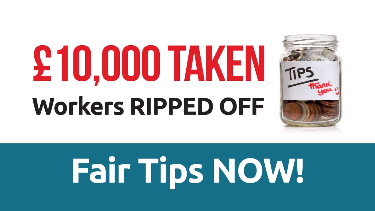 UniteLondonEast's tweet photo. In 2016, workers were promised fair tips. It’s 2021, they’re still waiting.
Every year costs them £2000.
Unite will keep fighting for a better deal.
#FairTipsNow
https://t.co/CuztbeL8Rz https://t.co/dvSRhuv8Oe